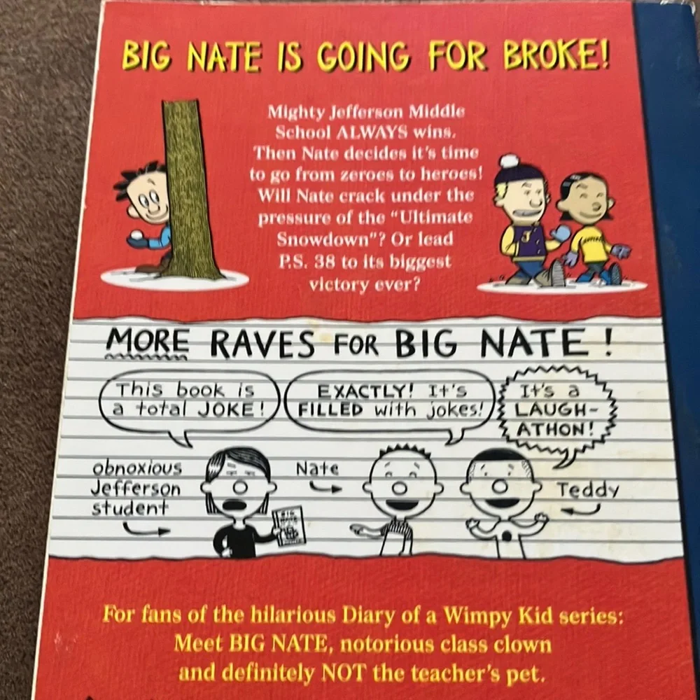 Big Nate Greatest Hits and Goes for Broke Book Set - Blue and Red Covers‎